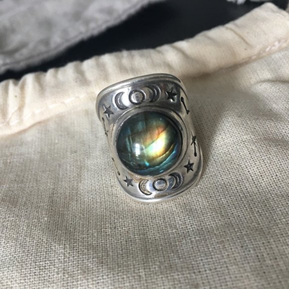 Pamela Love ring sterling silver with inlay - Picture 6 of 10